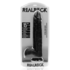 Extra Large Straight met Ballen 15 / 38 cm - Zwart_