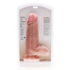 Extra Dikke Recht met Ballen 10 / 25,4 cm - Vlees_