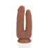 Dubbele Probleem Dildo 5/6 - 12,7/15,2 cm - Tan_