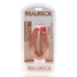 U Vormige Dubbele Dildo 5 / 12,7 cm - Vlees_