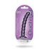 Beaded Silicone G-Spot Dildo - 6,5'' / 16,5 cm - Metallic Paars_