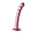 Beaded Silicone G-Spot Dildo - 6.5'' / 16,5 cm - Rosé Goud_