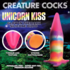 Eenhoorn Tongue - Glow in the Dark - Silicone Dildo - Regenboog_
