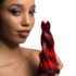 Hell Kiss Twisted Tongues Silicone Dildo - Rood_