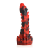 Demon Rising - Schubben Draak Siliconen Dildo - Rood/Zwart_