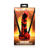 Demon Rising - Schubben Draak Siliconen Dildo - Rood/Zwart_