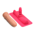 Zadeladapter met Dildo - Roze/Vleeskleur_