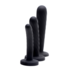 Strap-on Siliconen 3-delige set - Zwart_