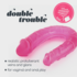 Doble Problema - Doble Dildo - 10.6 / 27 cm - Rosa_