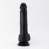 Inviktus - Dildo de Silicona Líquida - 8 / 22 cm - Negro_