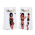 Twee-in-één Babydoll en Teddy - L/XL - Zwart_