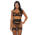 Caught Playing - Bra, Garter Belt and Panty - L_