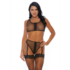 Caught Up - Bra and Panty with Suspender Straps - S_