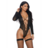 Sheer Dates Teddy - XL - Black_