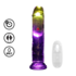 LED Vibrating Straight Cock - 7 / 18 cm - Transparent_
