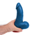Thor M - Realistische Gebogen Dildo met Ballen - 5,9 / 15 cm - Blauw_
