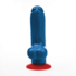 Tyr S - Realistische Dildo met Ballen - 10,5 cm - Blauw_