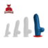 Tyr XL - Realistische Dildo met Ballen - 7,3 / 18 cm - Blauw_