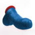 Buri XL - Realistische Gebogen Dildo met Ballen - 10,6 / 27 cm - Blauw_