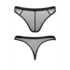 Men's Thong Made of Elastic Mesh - S_