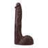 Druk - Realistische ULTRASKYN Dildo - 10 / 25 cm - Chocolade_