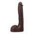 Druk - Realistische ULTRASKYN Dildo - 10 / 25 cm - Chocolade_