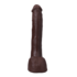 Druk - Realistische ULTRASKYN Dildo - 10 / 25 cm - Chocolade_