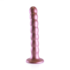 Beaded Silicone G-Spot Dildo - 6.5'' / 16,5 cm - Rosé Goud_