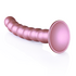 Beaded Silicone G-Spot Dildo - 6.5'' / 16,5 cm - Rosé Goud_