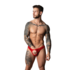 Open Ring Thong met Kobalt Cockring - L/XL - Rood_
