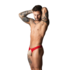 Open Ring Thong met Kobalt Cockring - L/XL - Rood_