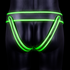 Gestreepte Jockstrap - Glow in the Dark - S/M_