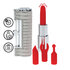 Angel - Lipstick Vibrator with 4 Attachments - Clear_