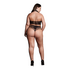 Carpo XLVI - Twee Delen met Col, Crop Top en Pantie - Plus Size_