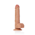 Rechtdoorlopende Realistische Dildo met Ballen en Zuignap - 8 / 20,5 cm_