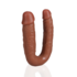 U Vormige Dubbele Dildo 5 / 12,7 cm - Tan_