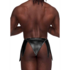 Eros - Gladiator Kilt Ontwerp met een Aangekleed Thong - S/M - Zwart_