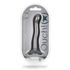 Ultra Soft Silicone Curvy G-Spot Dildo - 7'' / 17 cm - Gunmetal_