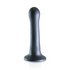 Ultra Soft Silicone Curvy G-Spot Dildo - 7'' / 17 cm - Gunmetal_