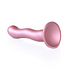 Ultra Zachte Silicone Curvy G-Spot Dildo - 7'' / 17 cm - Roségoud_