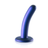 Zachte Siliconen G-Spot Dildo - 5'' / 12 cm - Metallic Blauw_