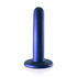 Zachte Siliconen G-Spot Dildo - 5'' / 12 cm - Metallic Blauw_