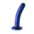 Zachte Silicone G-Spot Dildo - 6'' / 14,5 cm - Metallic Blauw_
