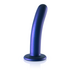 Zachte Silicone G-Spot Dildo - 6'' / 14,5 cm - Metallic Blauw_