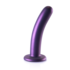 Zachte Silicone G-Spot Dildo - 6'' / 14,5 cm - Metallic Paars_