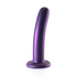 Zachte Silicone G-Spot Dildo - 6'' / 14,5 cm - Metallic Paars_