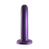 Zachte Silicone G-Spot Dildo - 6'' / 14,5 cm - Metallic Paars_