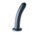 Zachte Siliconen G-Spot Dildo - 7'' / 17 cm - Gunmetal_