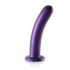 Zachte Siliconen G-Spot Dildo - 7'' / 17 cm - Metallic Paars_