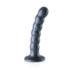 Gekraalde Siliconen G-Spot Dildo - 5'' / 13 cm - Gunmetal_